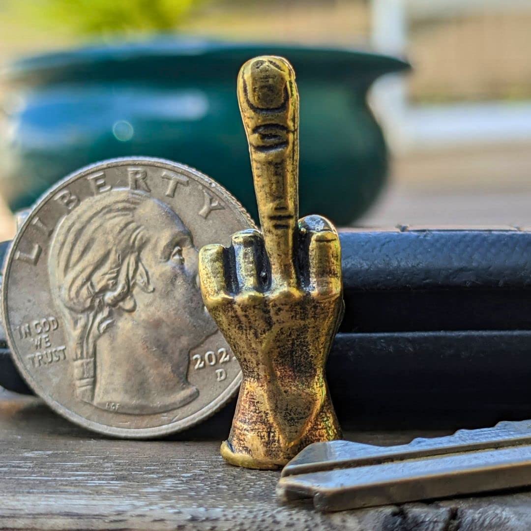 Handmade brass trinket figurine detailing