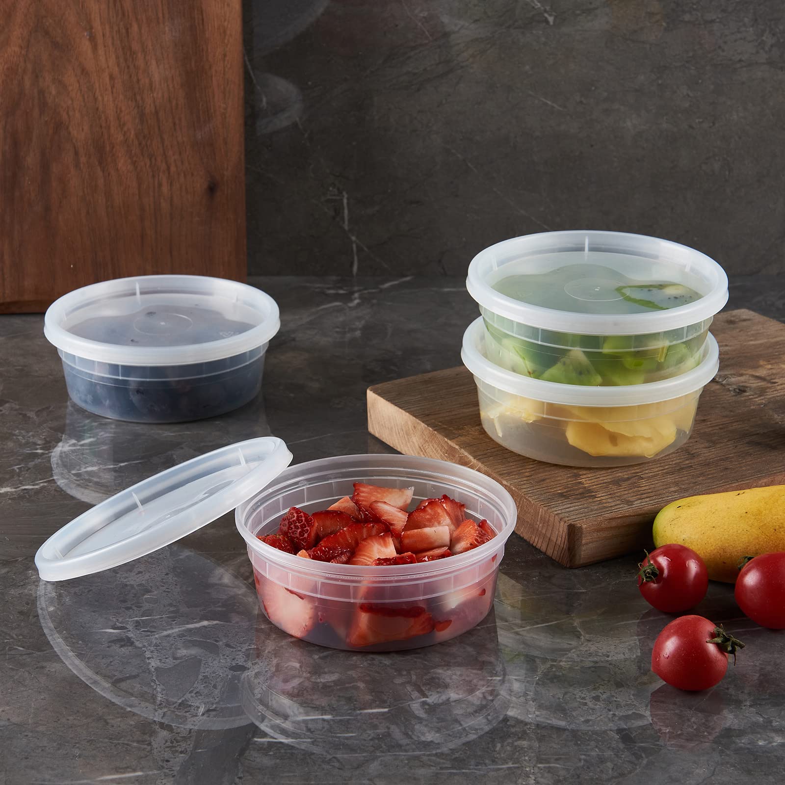 sauce dressing container 8oz with lid