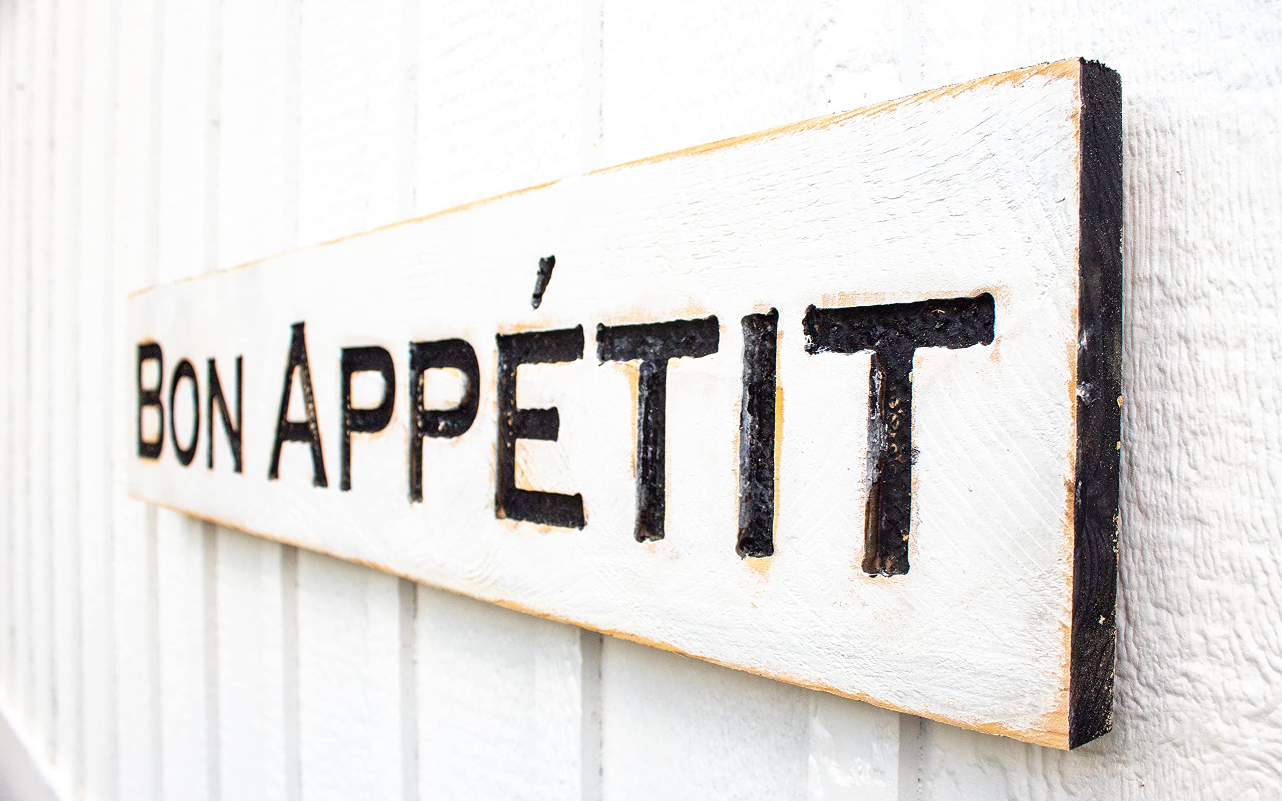 40x8 decorative sign for dining rooms and kitchens with hanging hardware