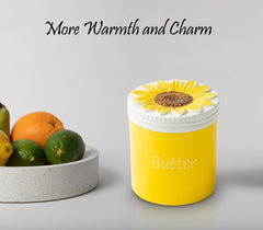 French butter dish ceramic cup butter holder