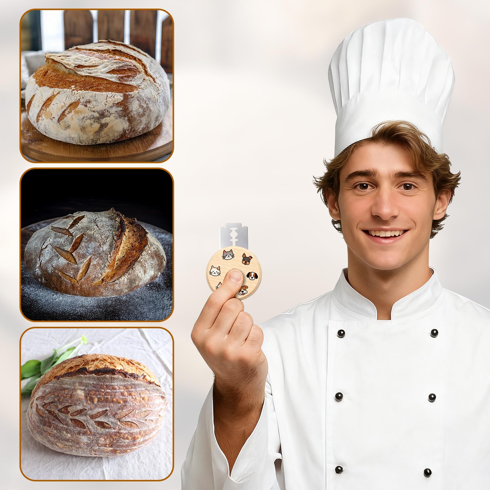French dough bread lame razors for decorative patterns