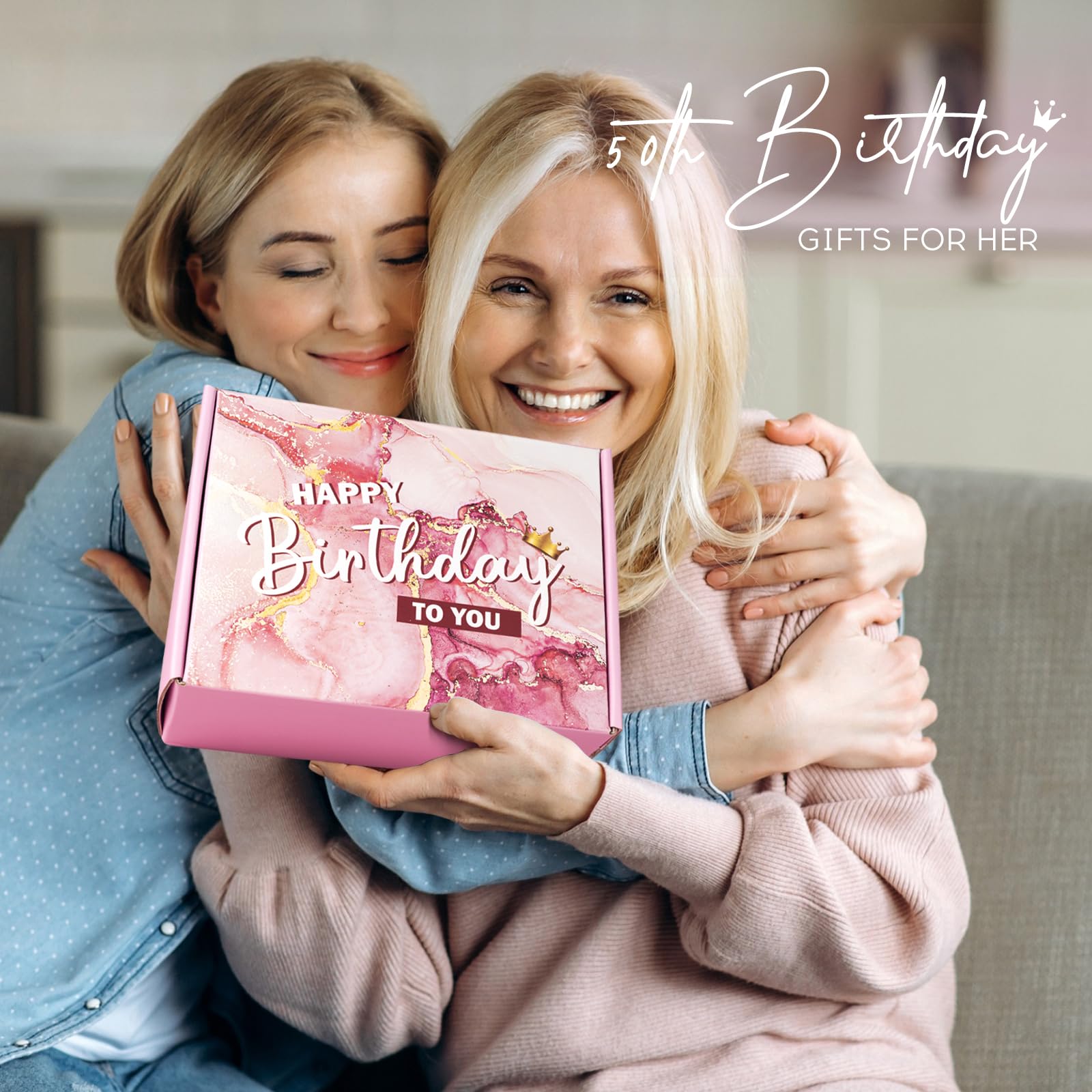 Frerdui gift box packaging for 50th birthday set