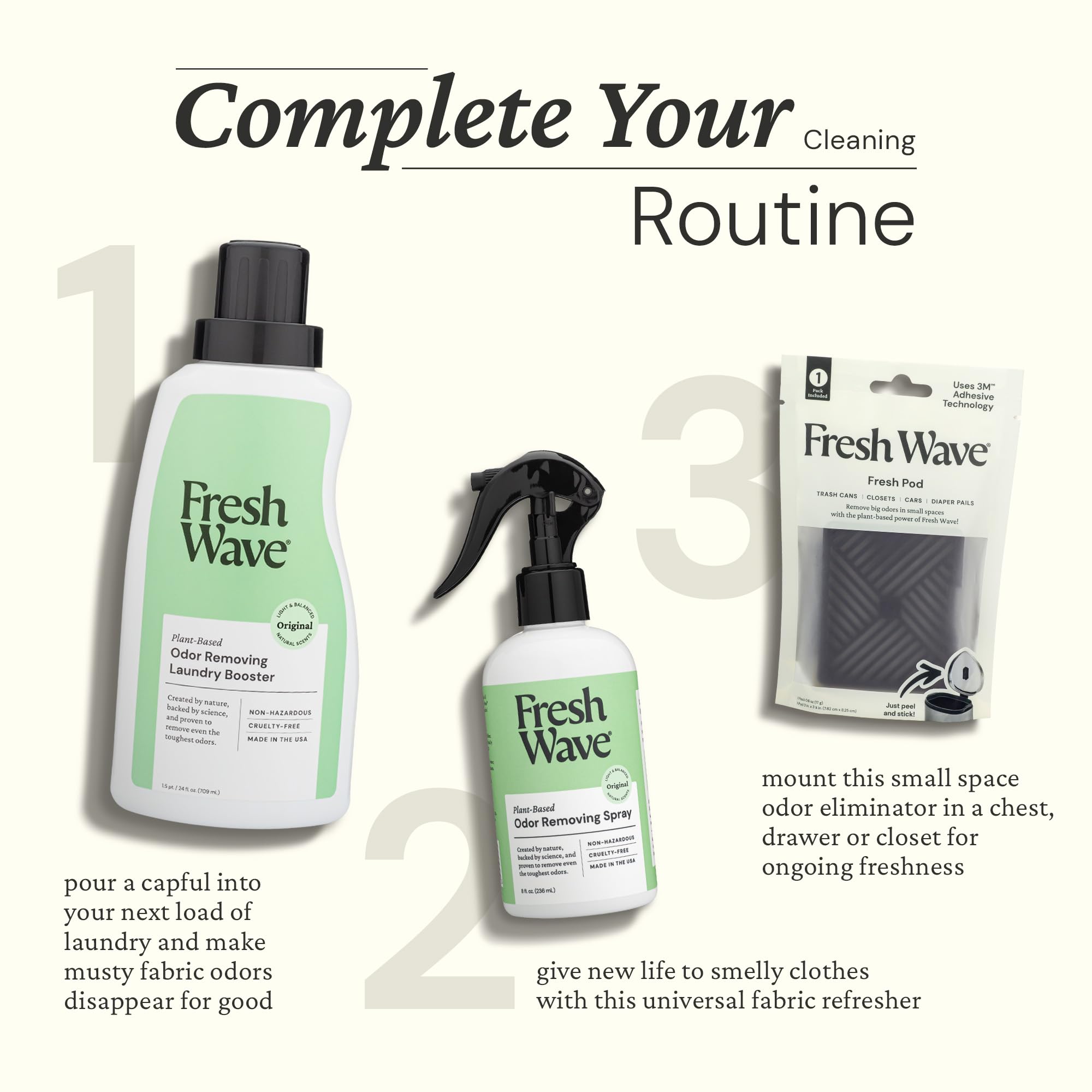 Non-toxic odor removing spray for fabrics Fresh Wave
