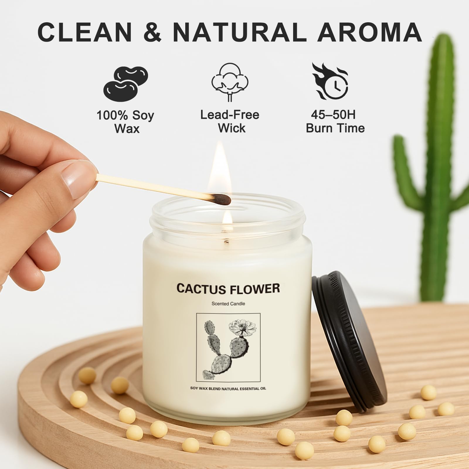 Fresh Wood fragrance candle from the set