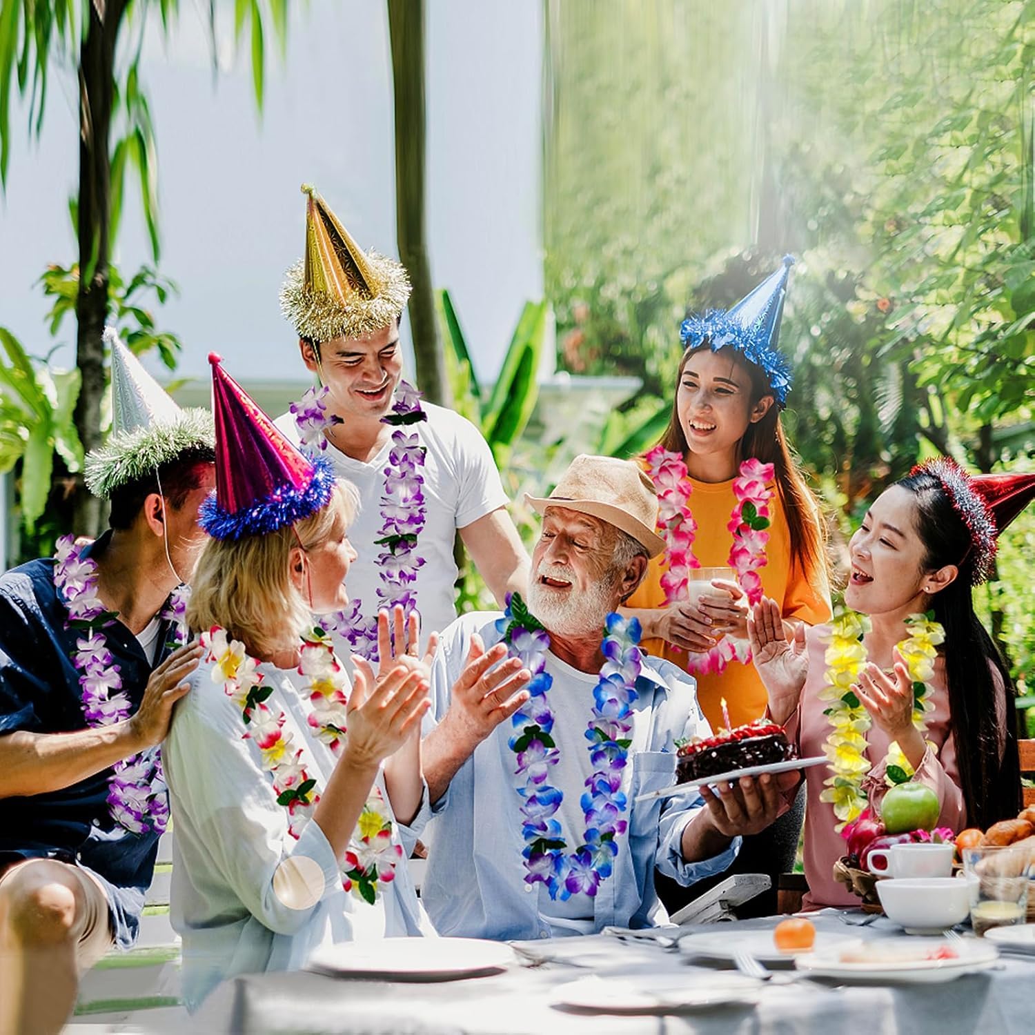 FreshDear Hawaiian leis decor for tropical party