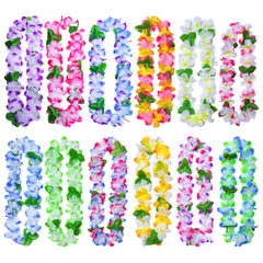 freshdear Hawaiian leis adults 12 pack on display