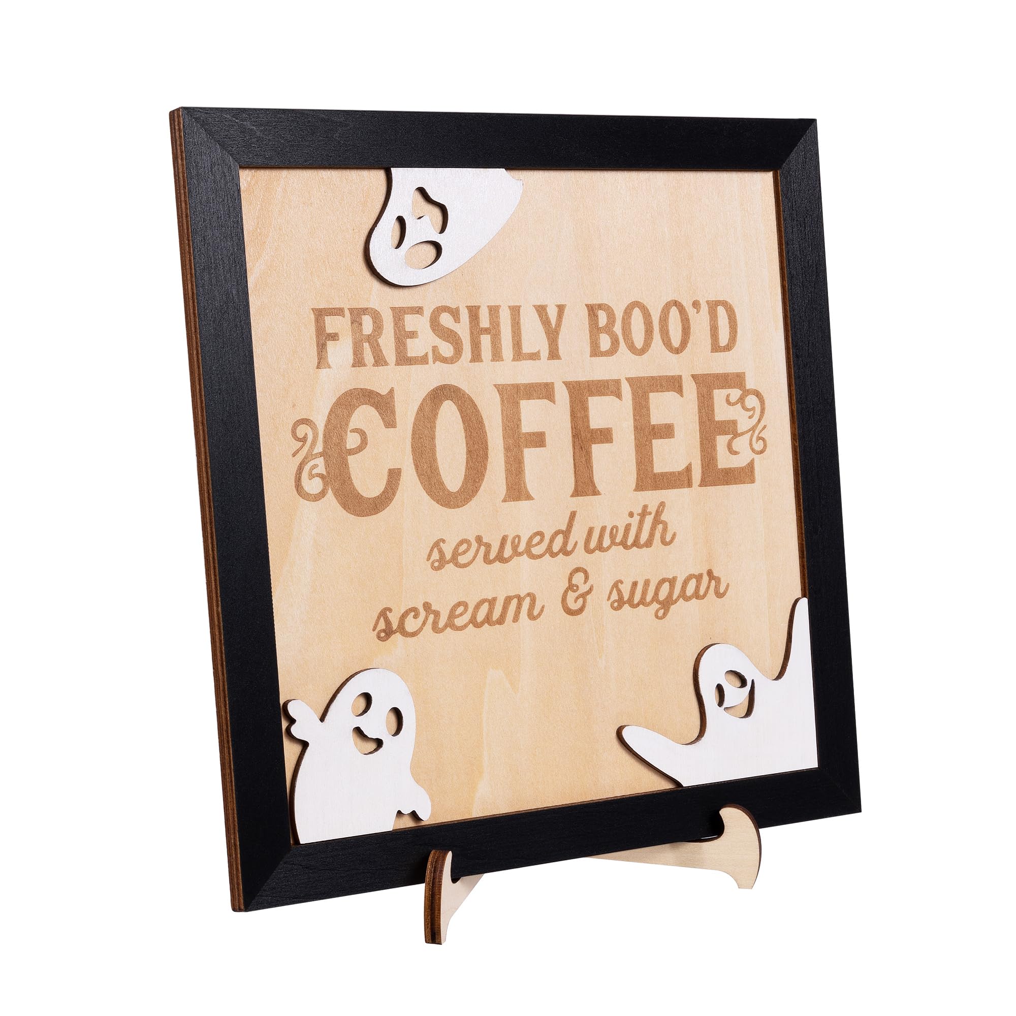 Wooden sign for dining area Halloween display