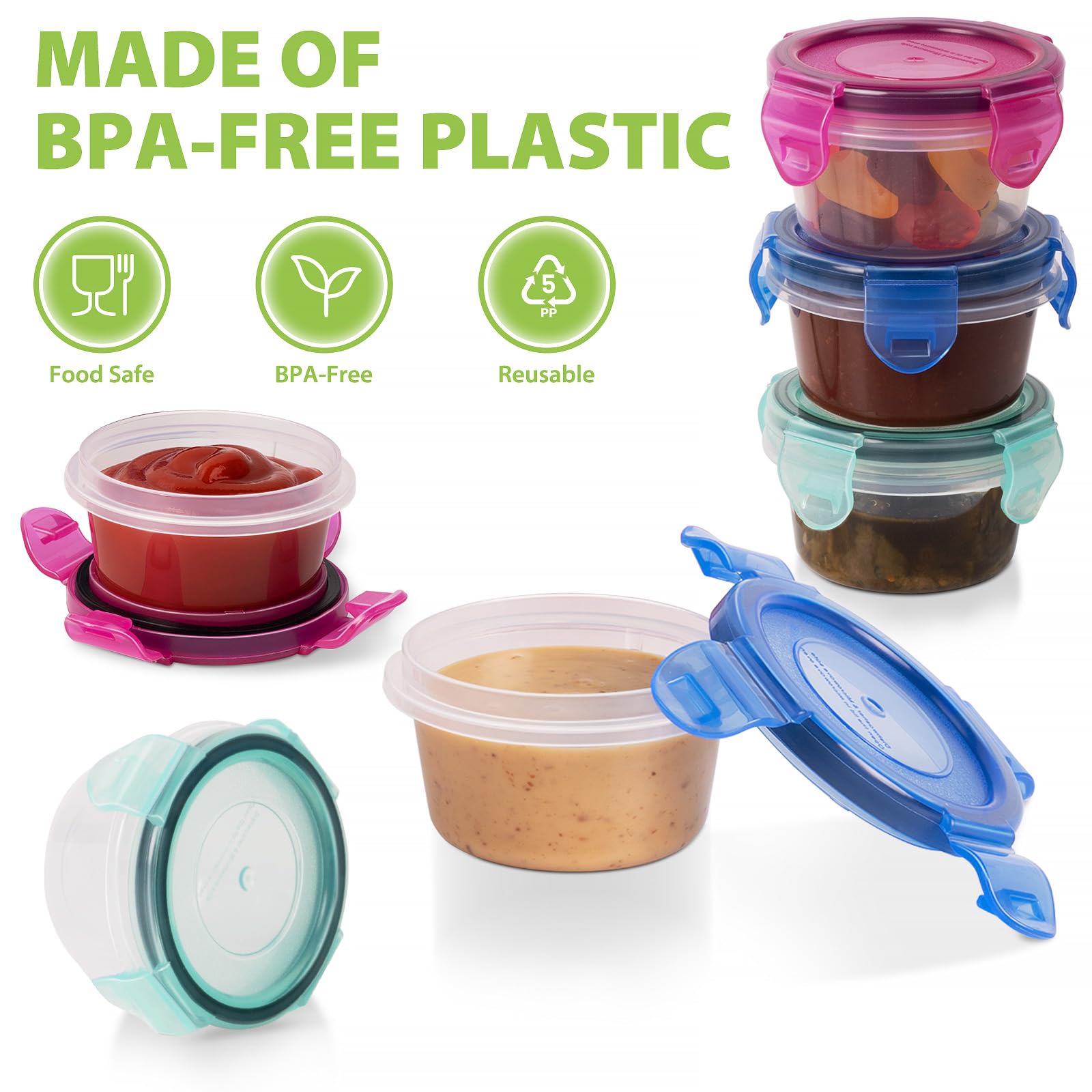 Freshmage BPA free dressing container food-safe