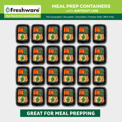 Airtight lids for Freshware meal prep containers