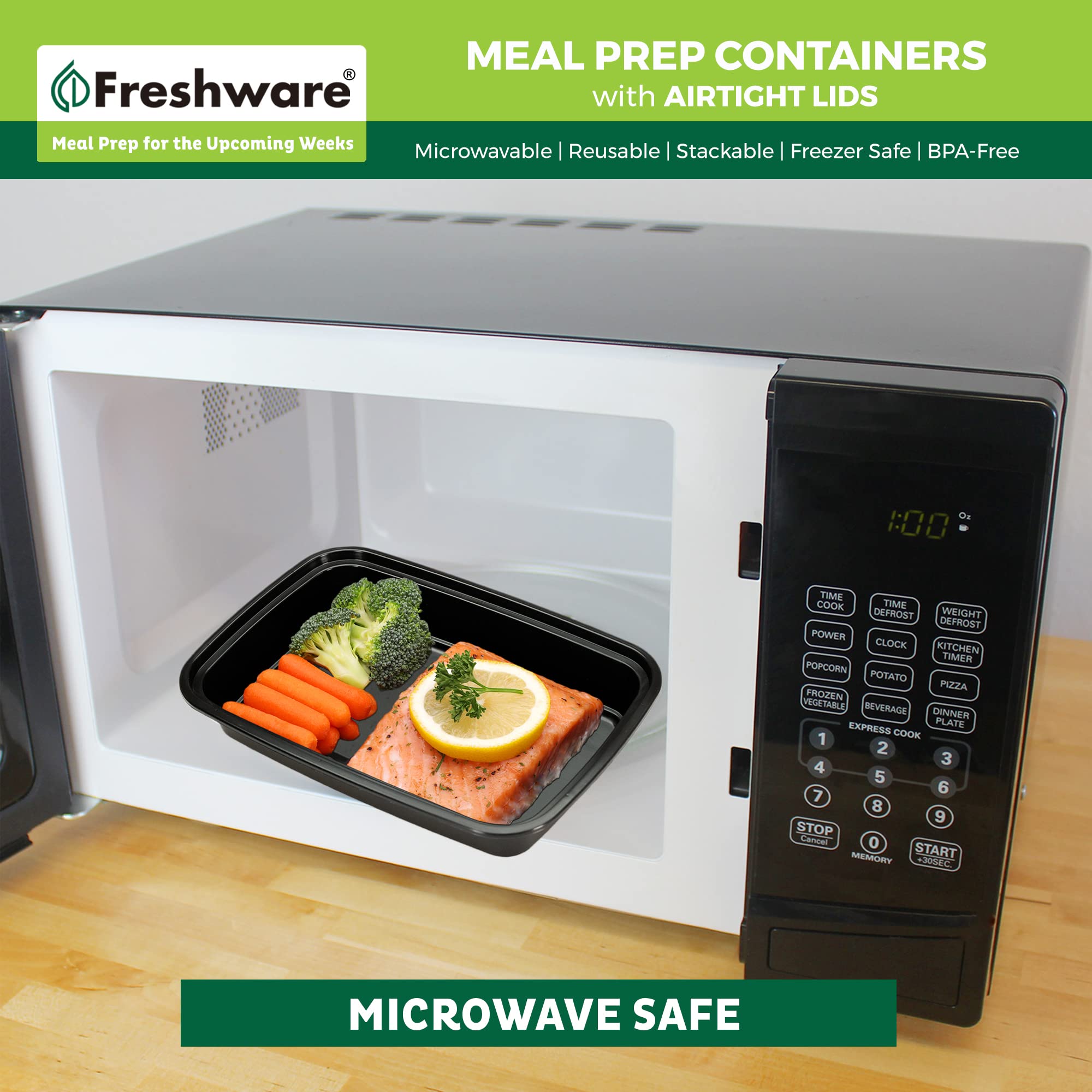 Dishwasher safe Freshware food storage container