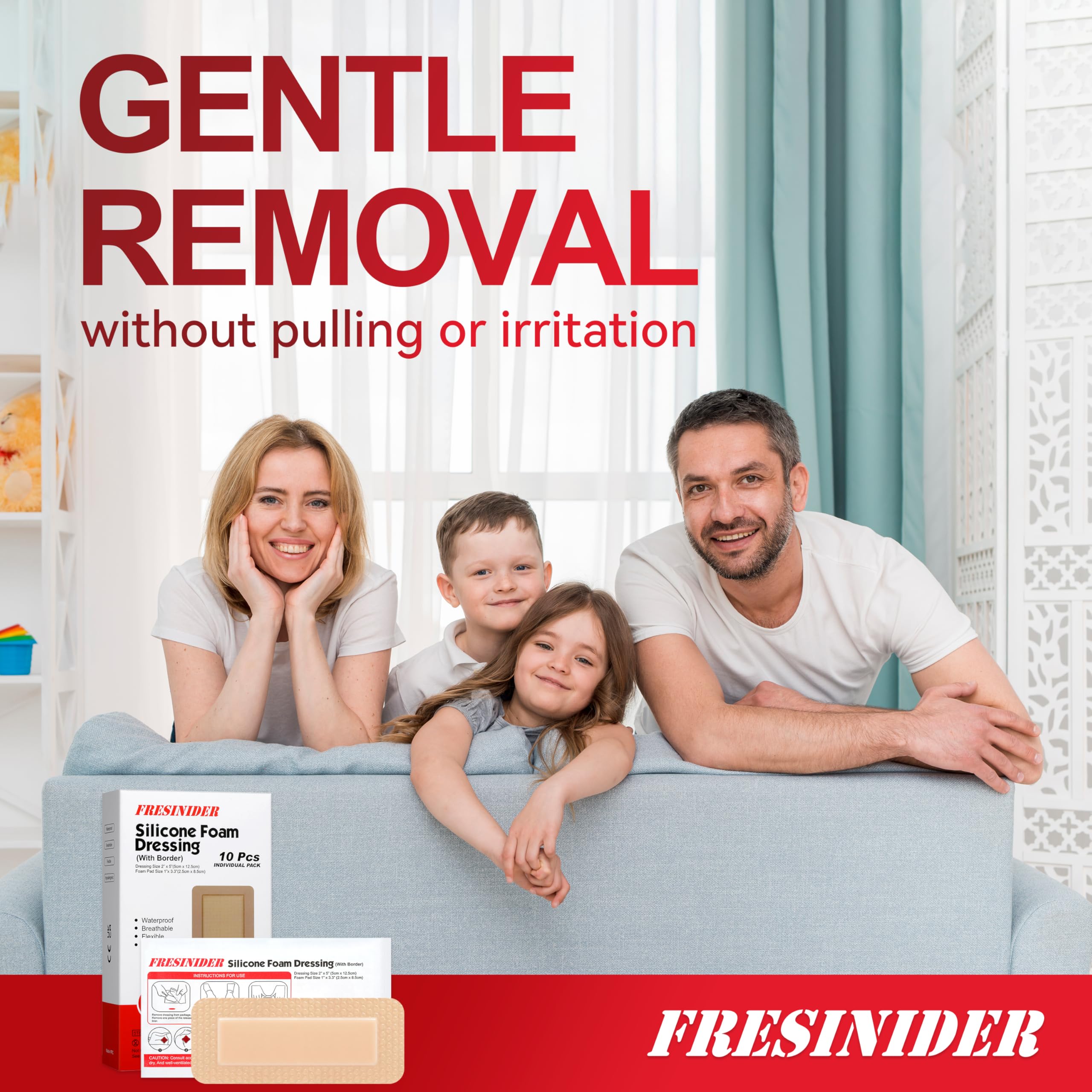 FRESINIDER waterproof adhesive wound dressing concept