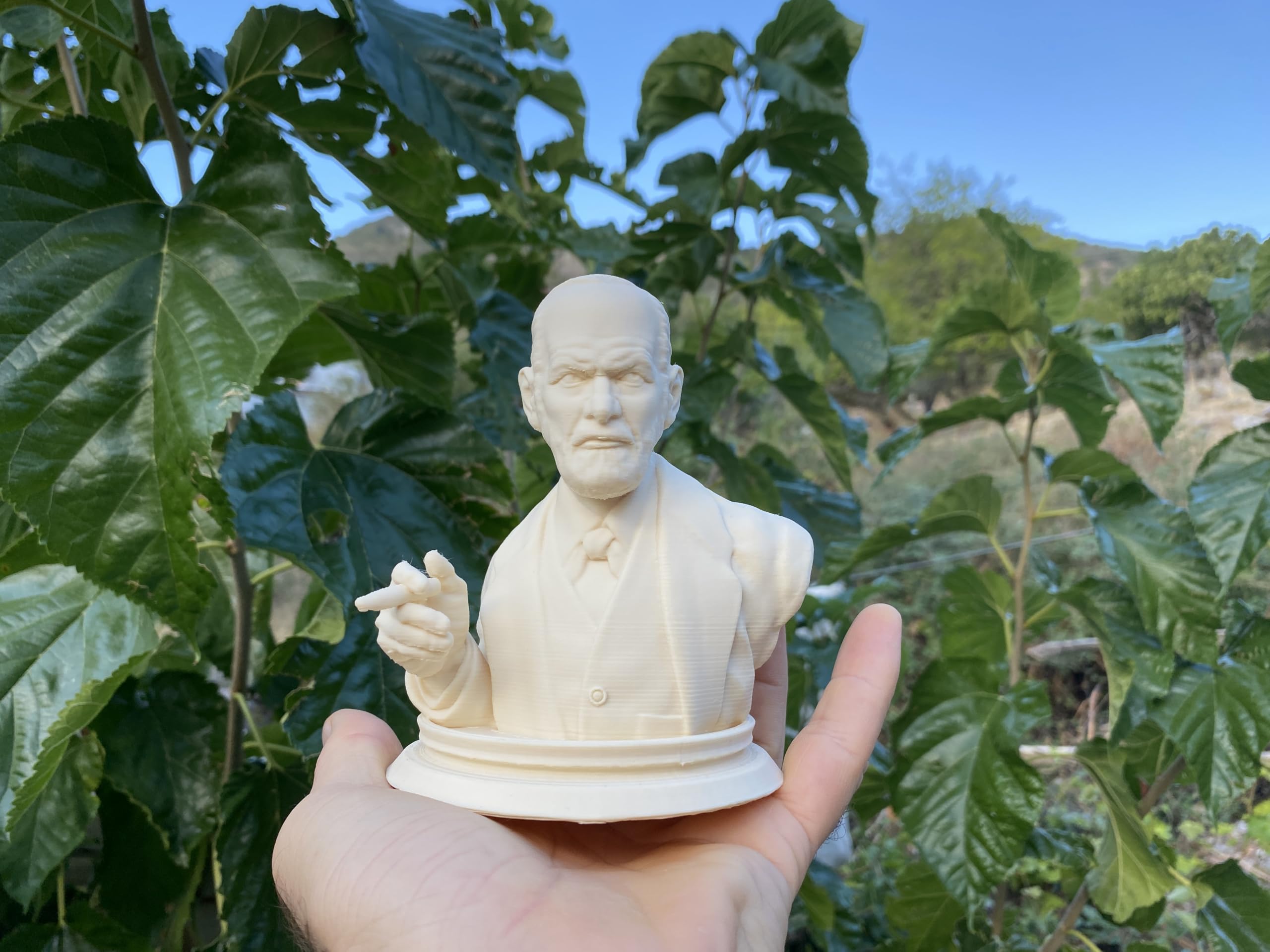 PLA based Sigmund Freud bust sculpture