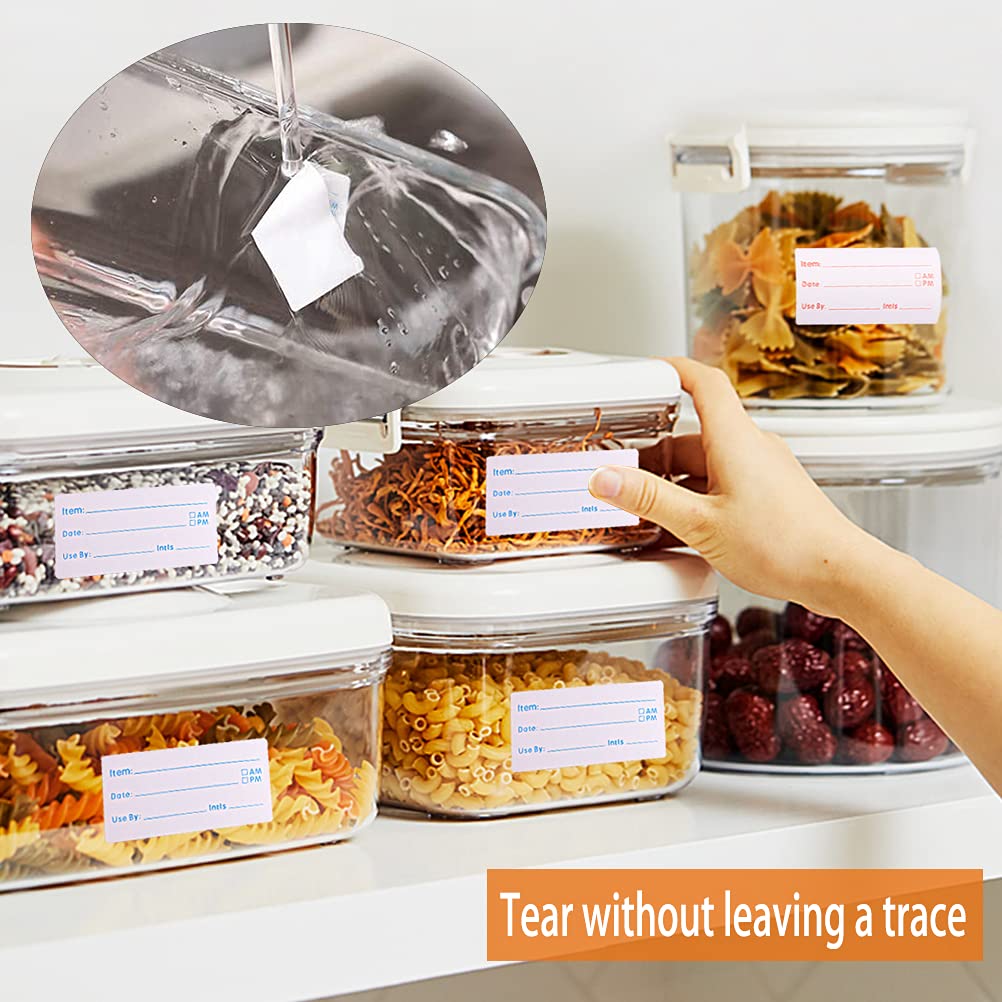 Food labels for reusable containers
