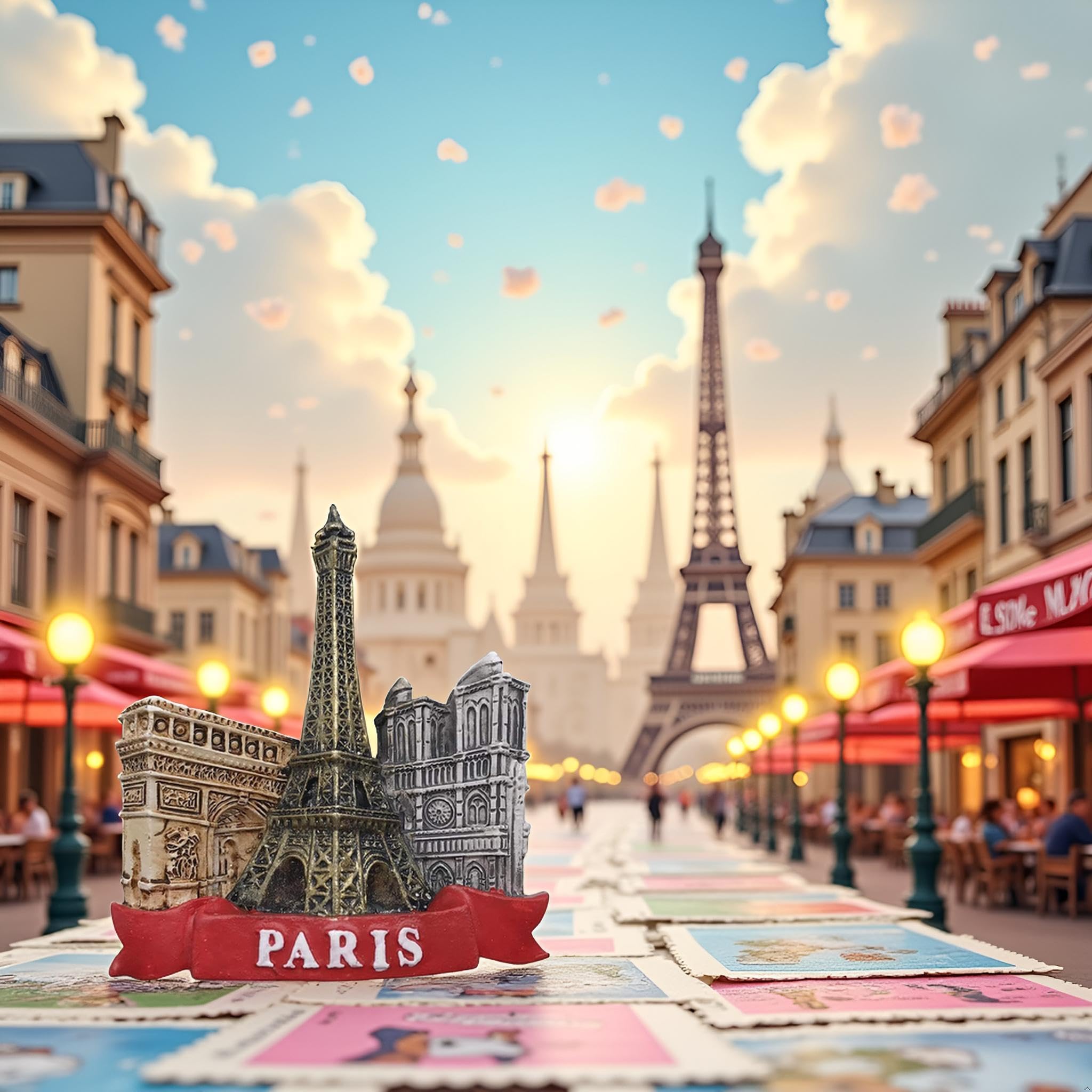 European charm magnet for display in home