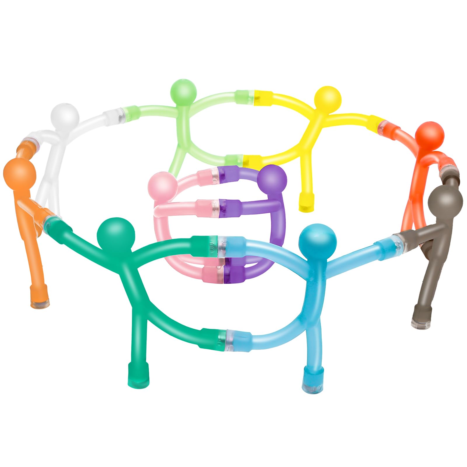 Fridge Magnets Men 10 Pack on metal surface