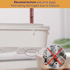 Stackable fridge egg holder for transport