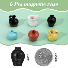 Fridge vase magnets with openwork 3D design