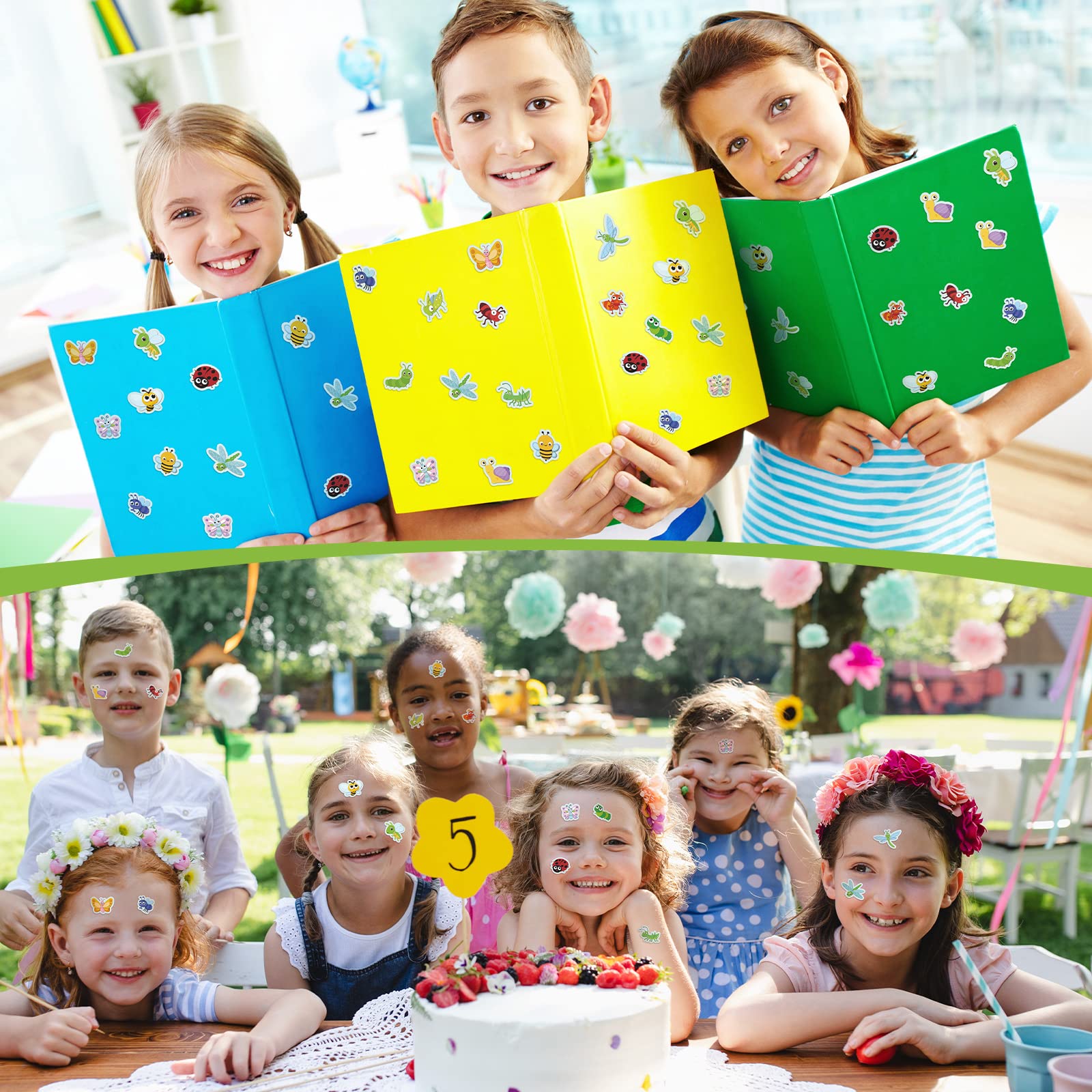 Waterproof surface stickers by Frienda bulk pack