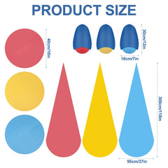 9.8 ft by 37 in chiffon fabric length from Frienda VBS Decorations Kit