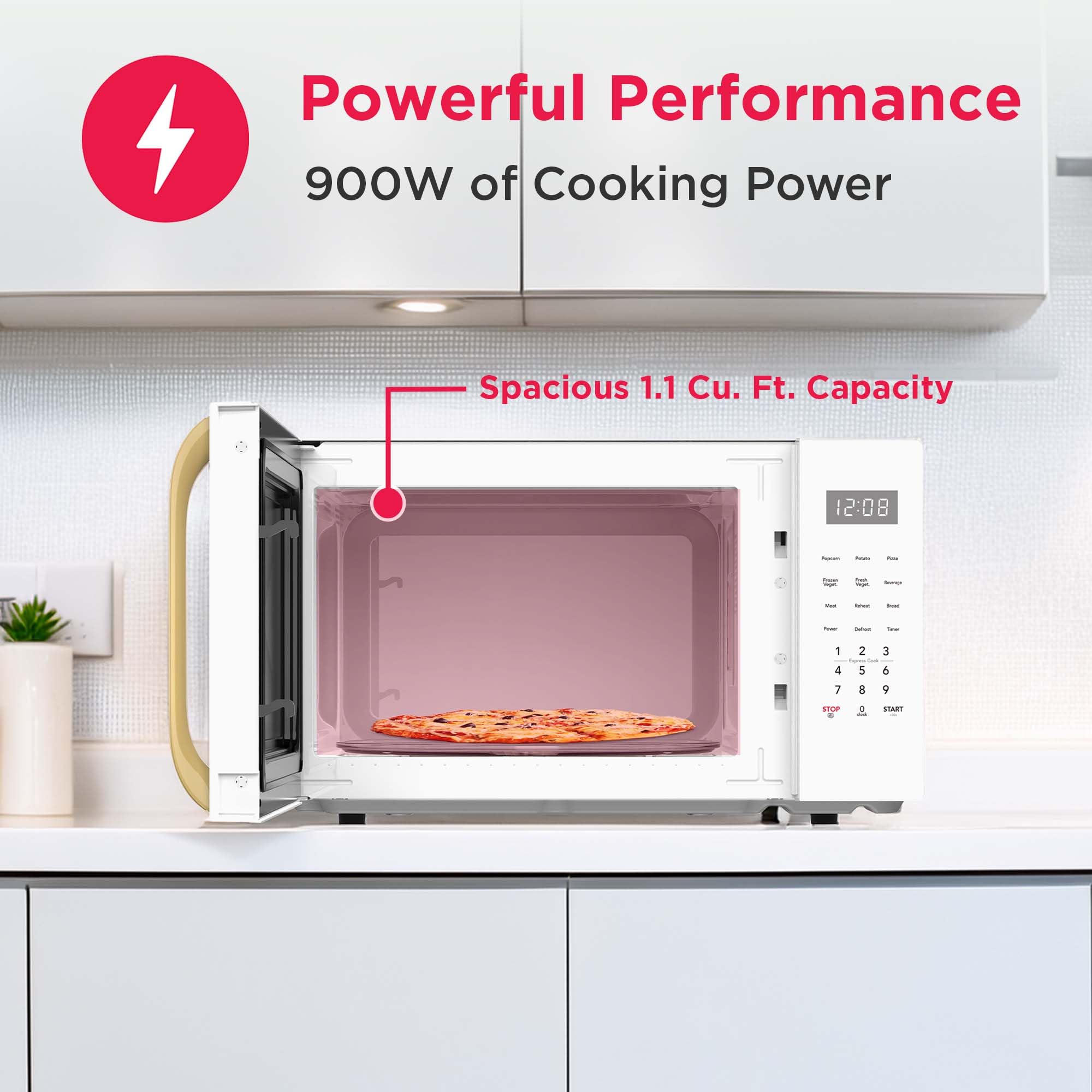 Smart auto defrost settings for meat poultry fish