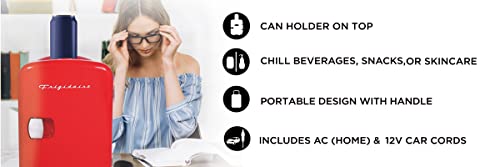 Frigidaire Retro Compact Beverage Refrigerator side profile