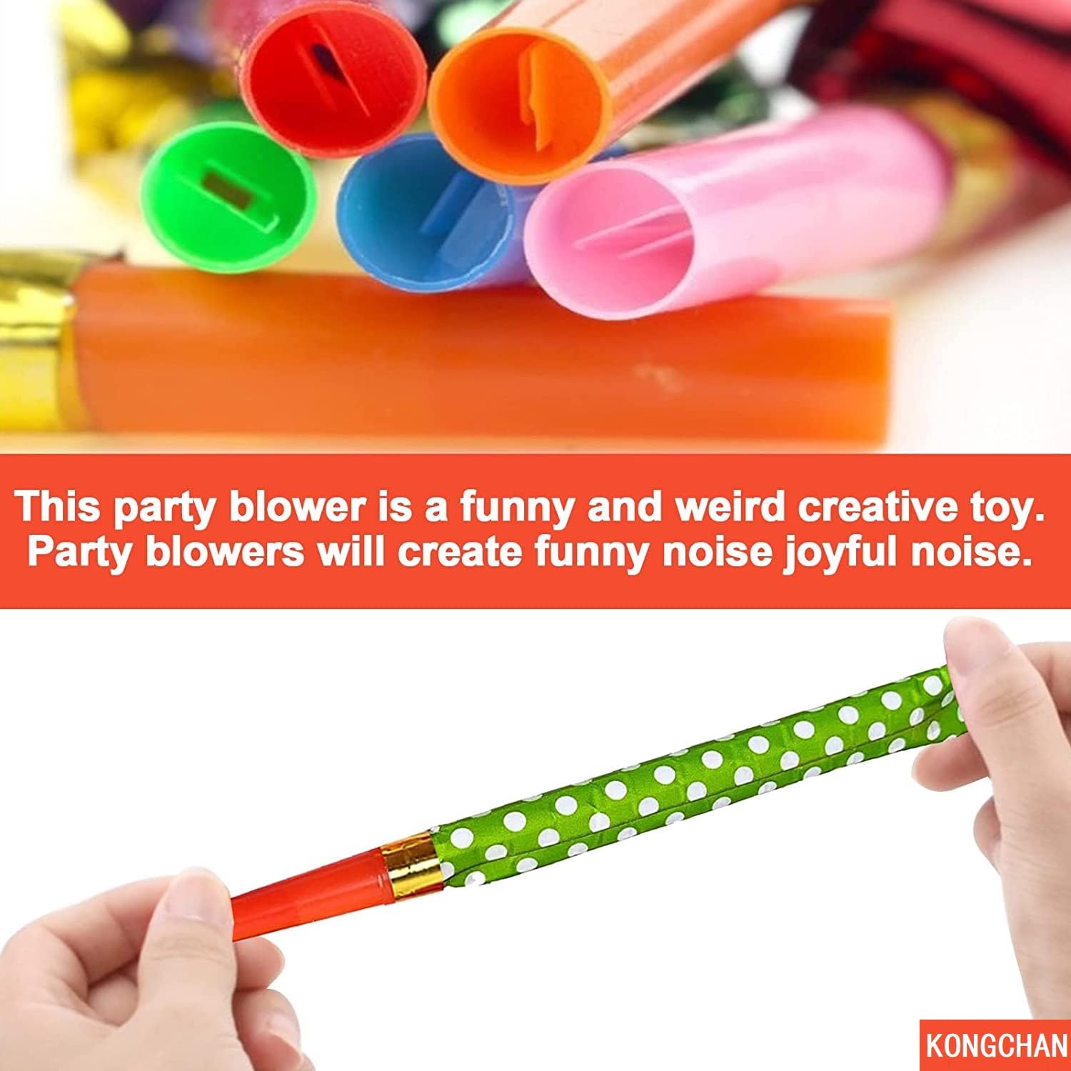 Easy to use party blowers with expansion