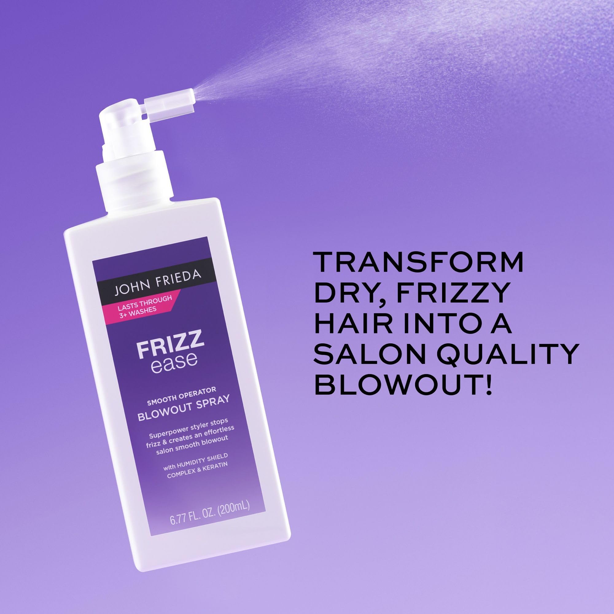 Towel-dried hair ready for blow-dry with Frizz Ease