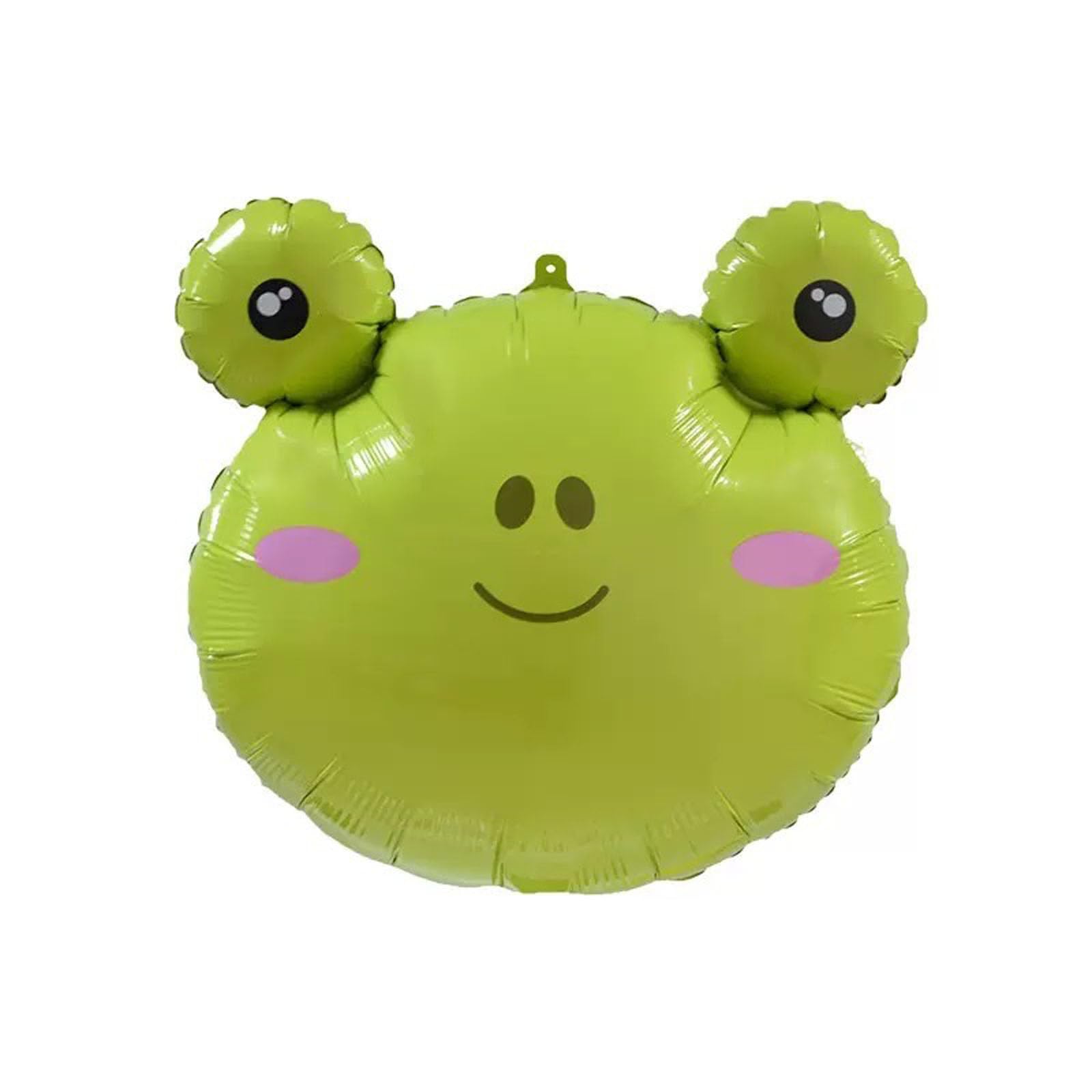 Green frog foil balloon pack for party decorations