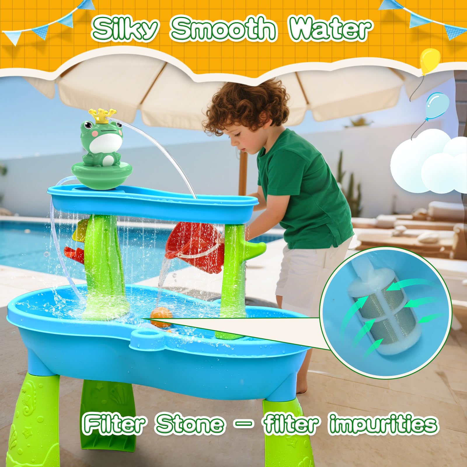 Low voltage 3.7V wireless charging water pump for kids
