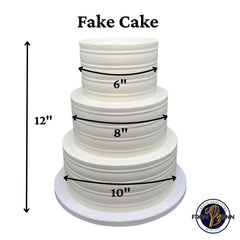 FromJennWithLove ivory textured 12in cake dummy