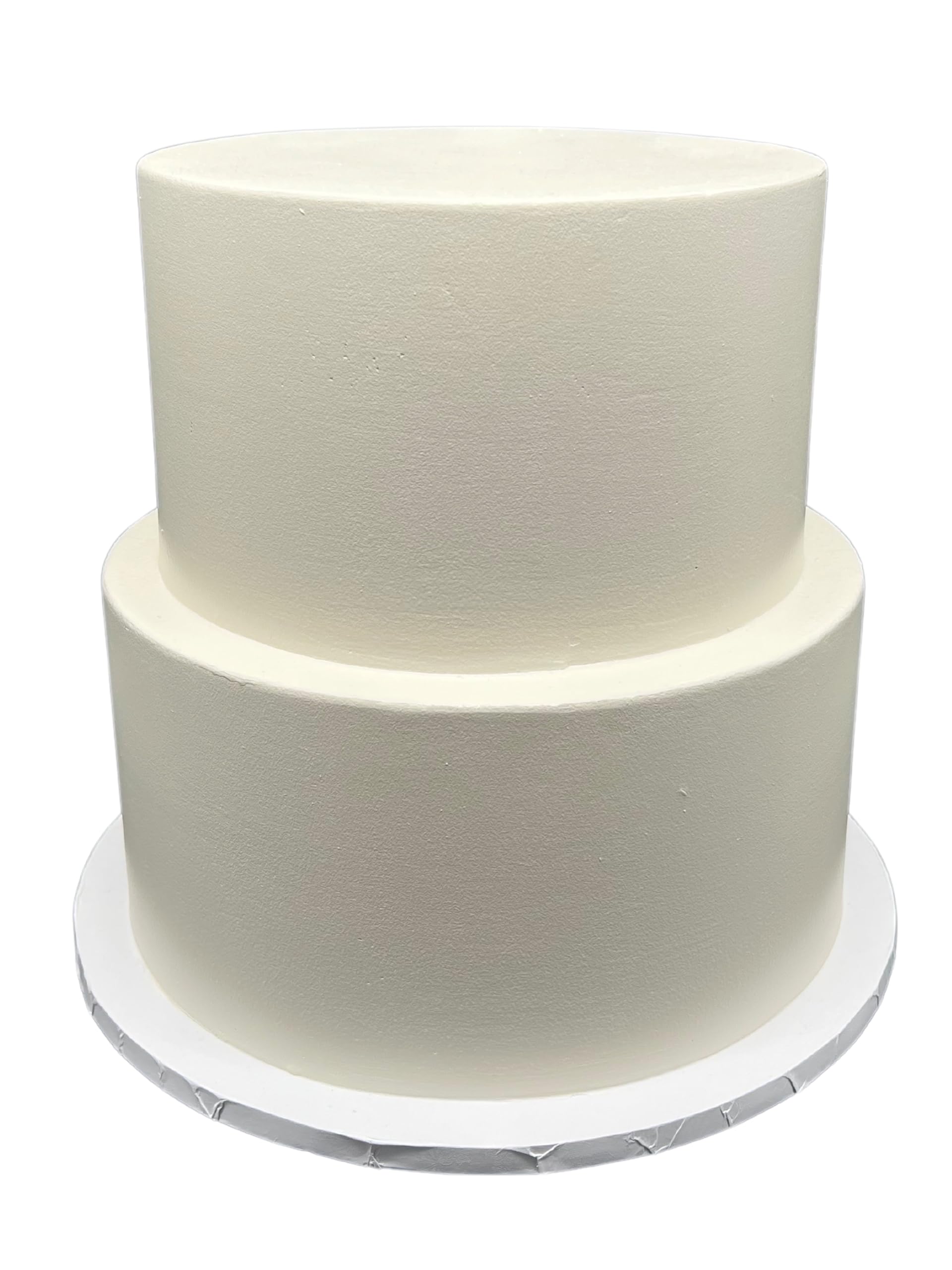 FromJennWithLove two tier ivory fake cake front view