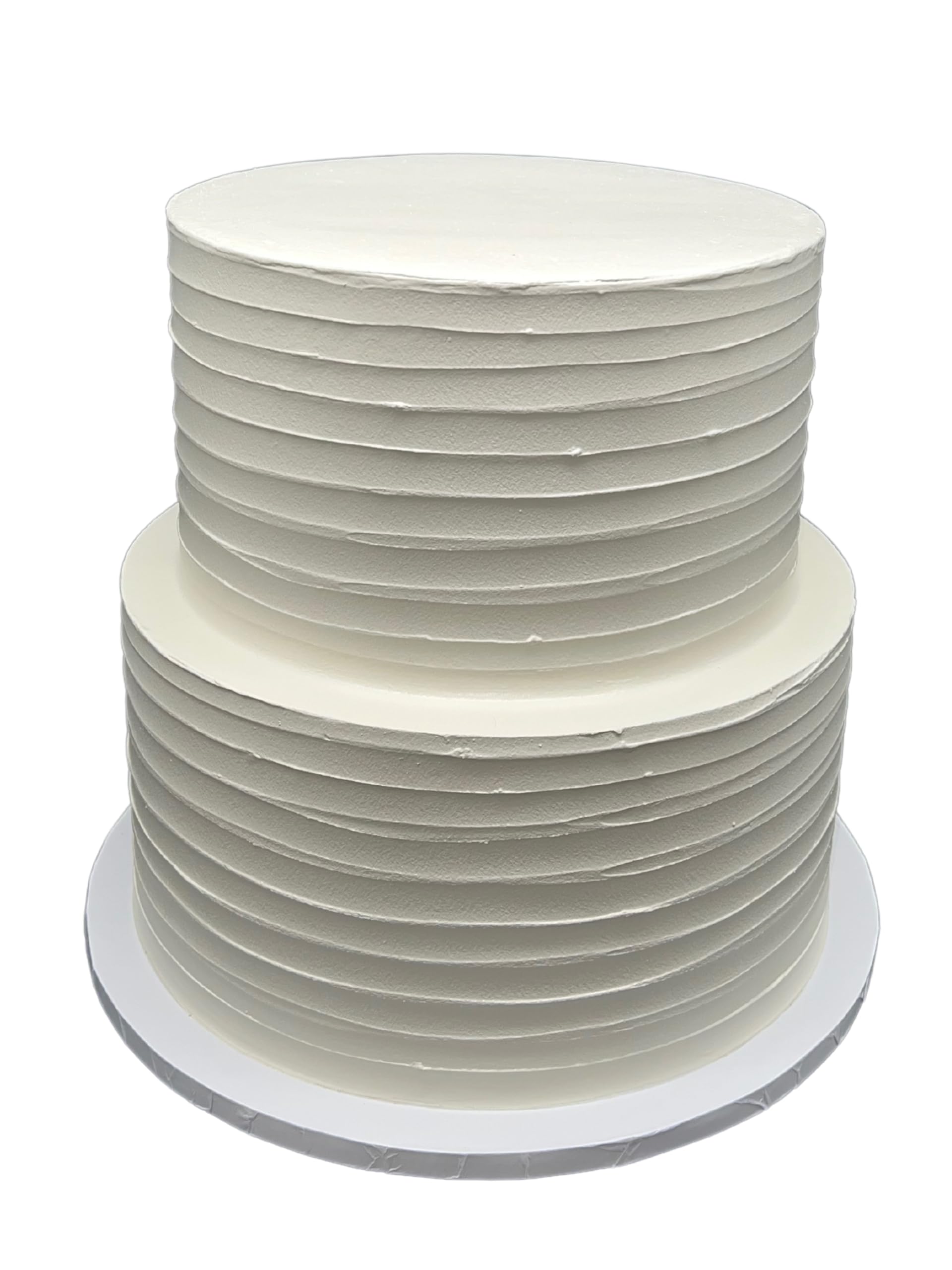 FromJennWithLove 2 Tier Fake Cake Ivory 12 inch tall display dummy