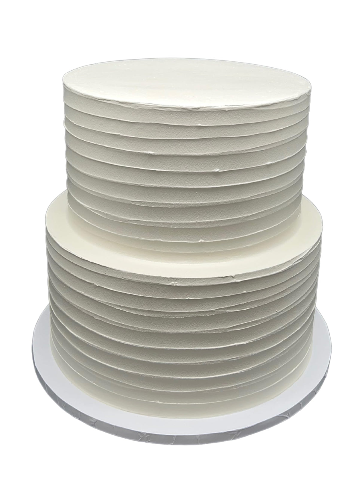 FromJennWithLove 2 Tier Fake Cake Ivory 12 inch tall display dummy