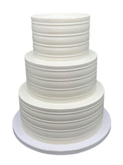FromJennWithLove 3-tier fake cake ivory 12in height