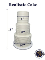 FromJennWithLove 8 inch artificial cake tier