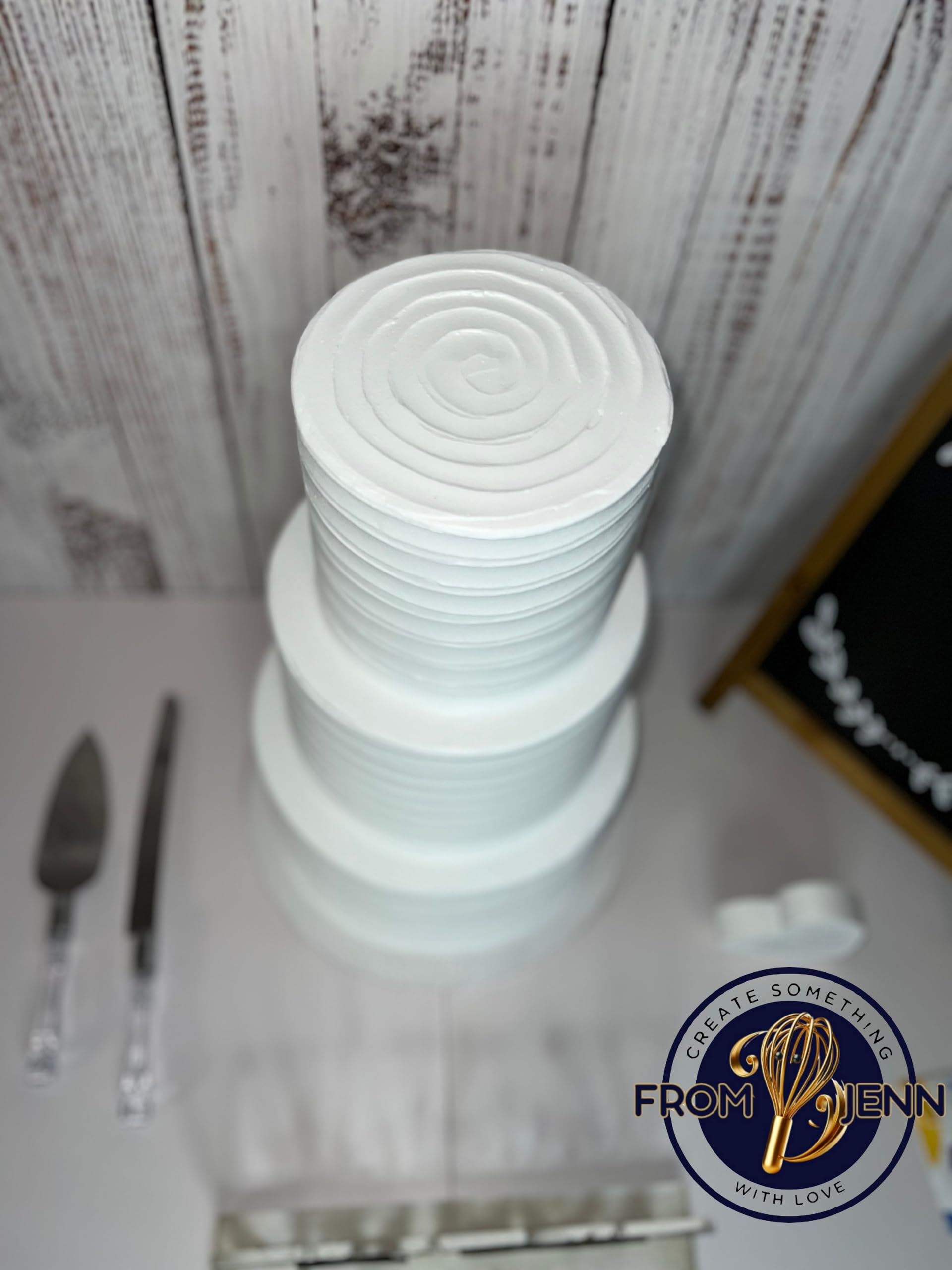 Artificial cake display for event planners and bakers