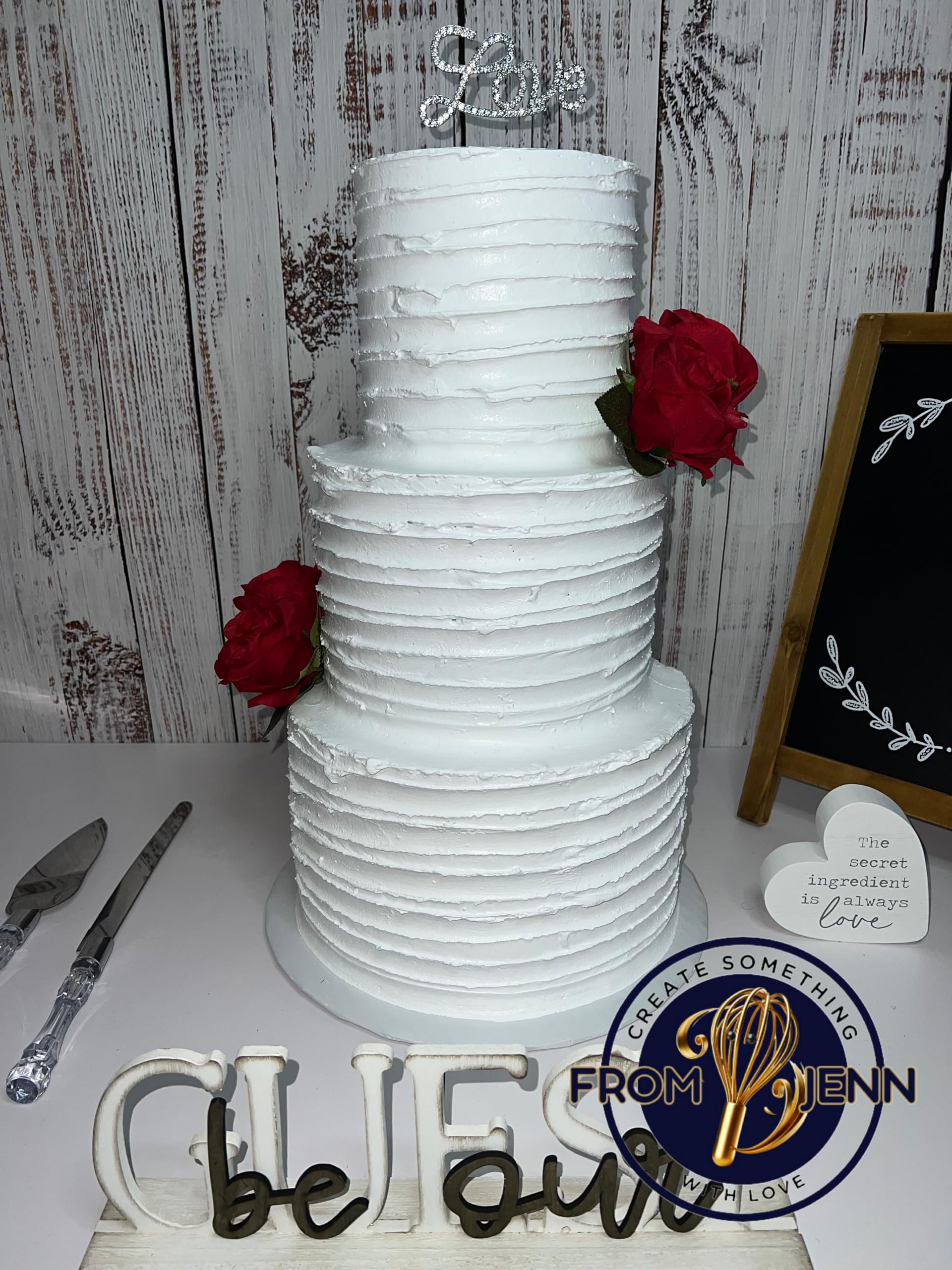 FromJennWithLove durable lightweight foam cake dummy for reuse