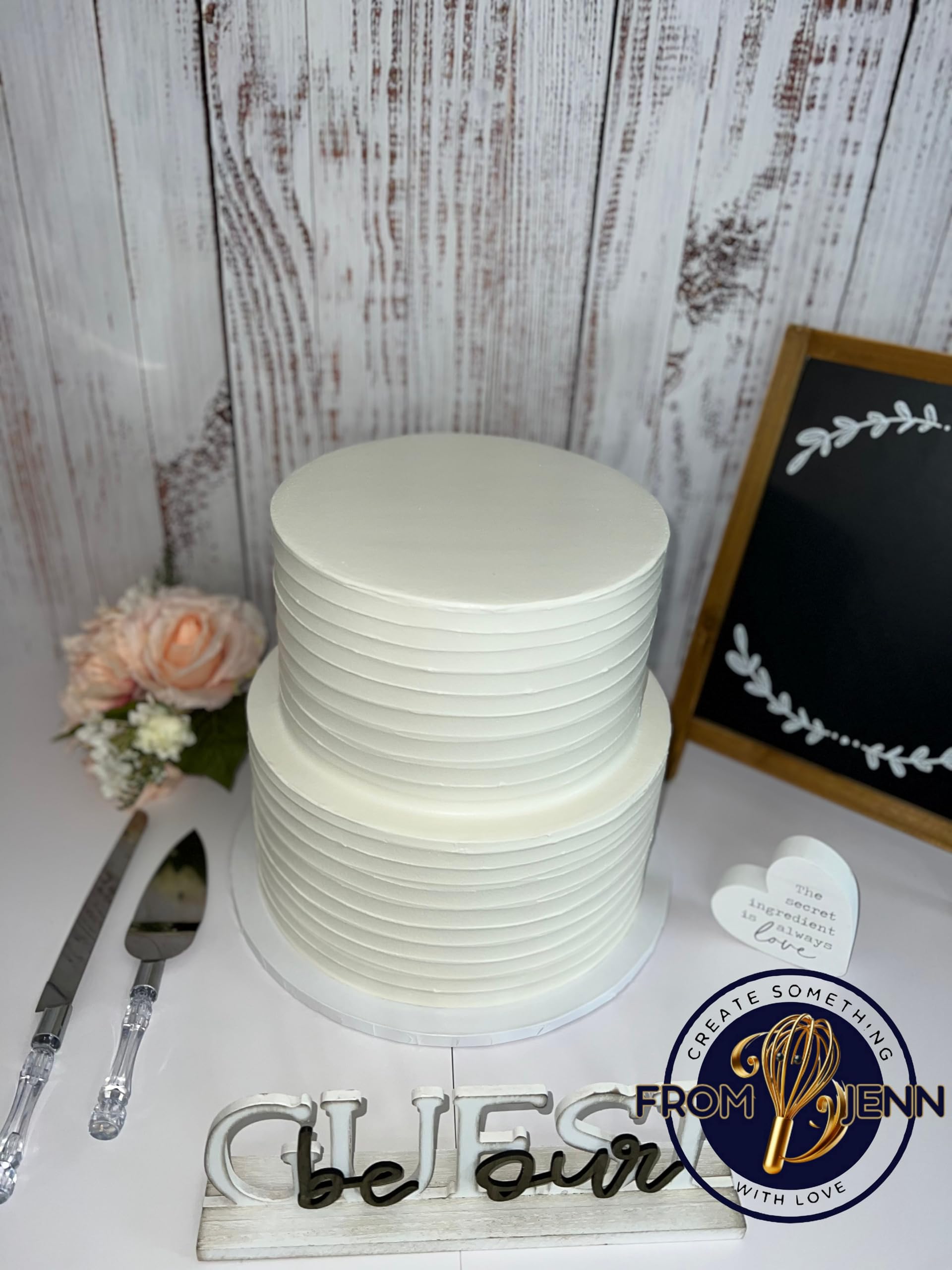 FromJennWithLove ivory faux cake dummy for decor