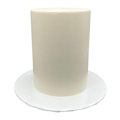 FromJennWithLove ivory 8inch tall fake cake display for weddings