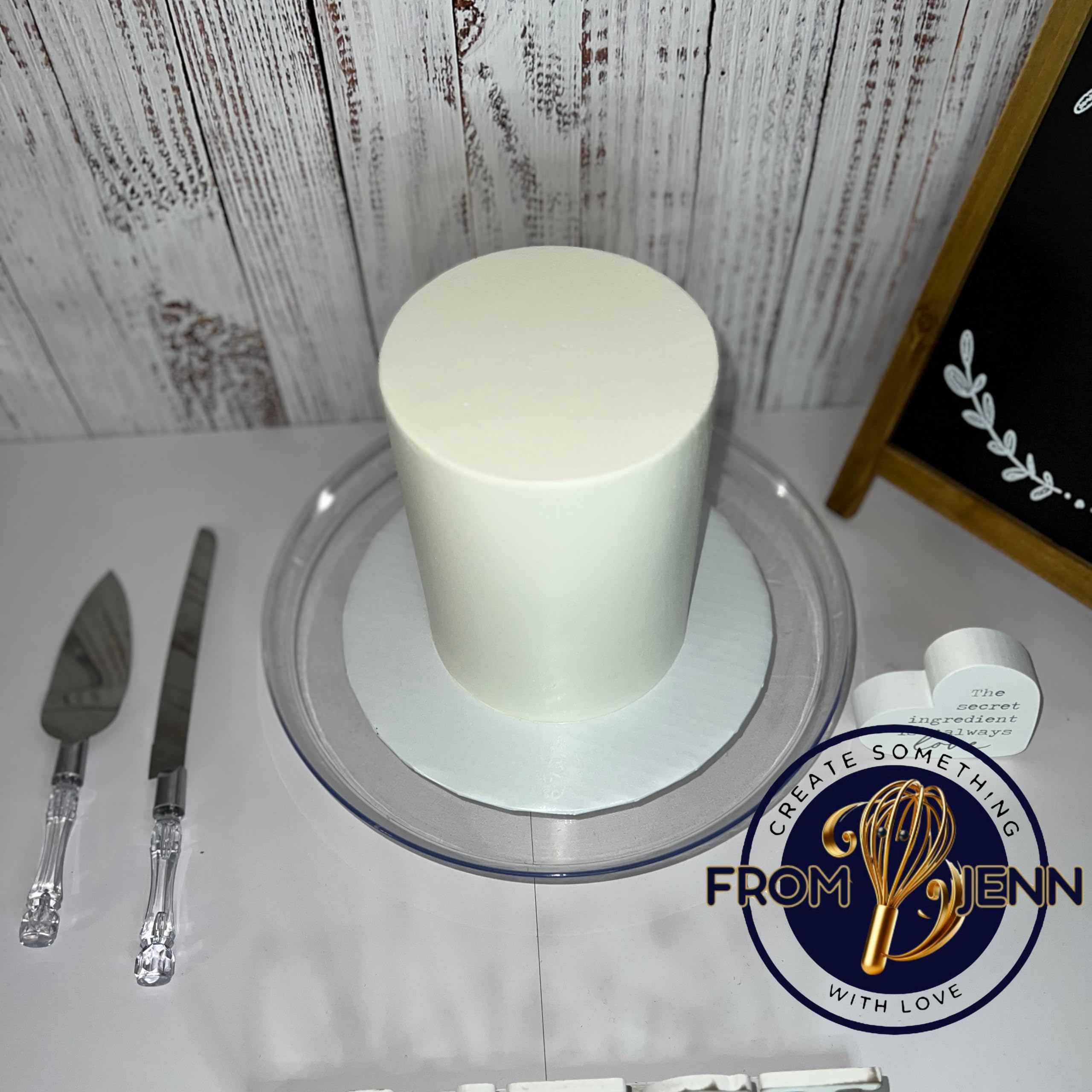 Versatile fake wedding cake prop for events and displays