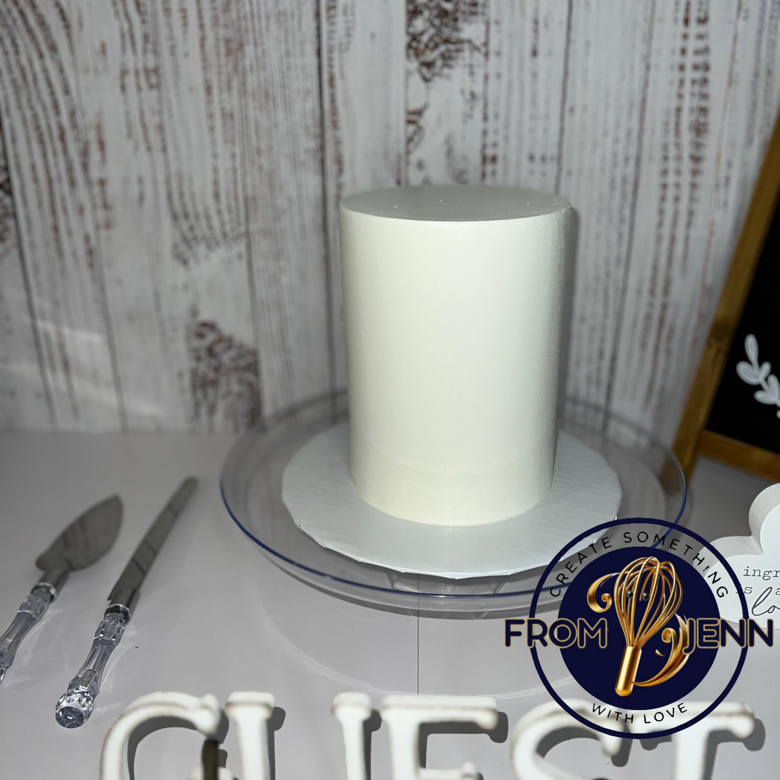 Foam cake dummy for event planning and visual displays