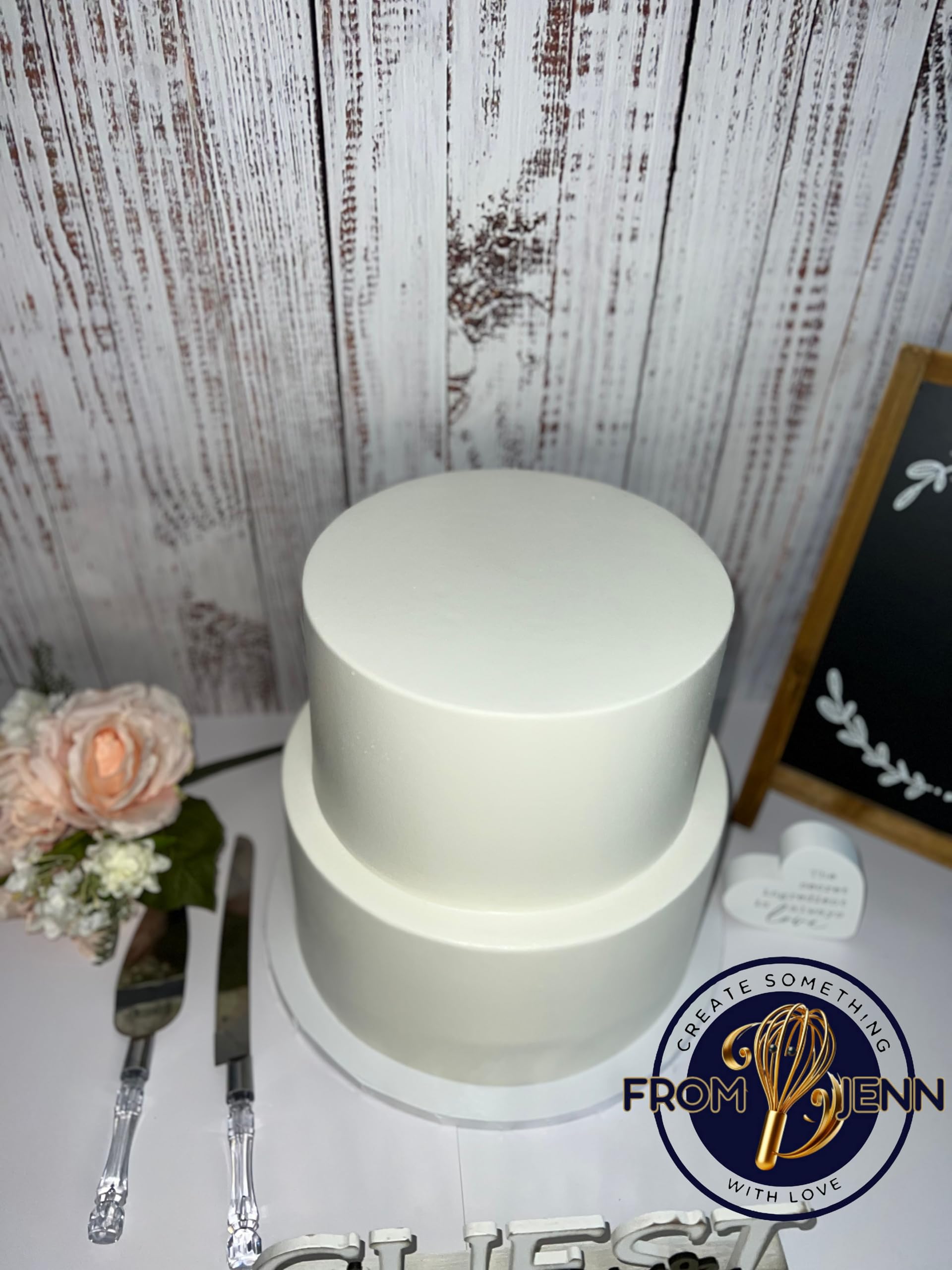 Cake prop made in USA suitable for artificial flowers and decorations