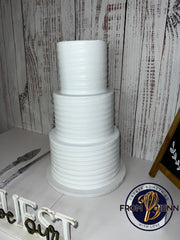 Weather resistant artificial cake suitable for outdoor events