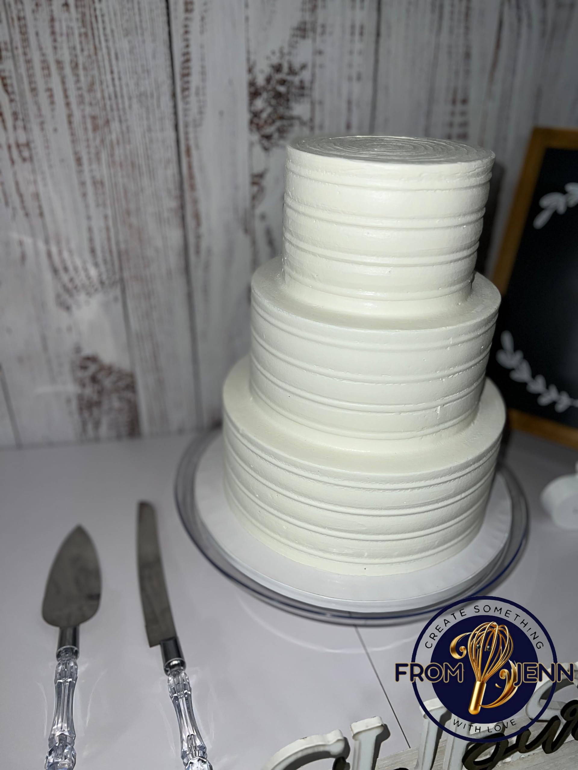 Event planners faux cake prop ivory 12in
