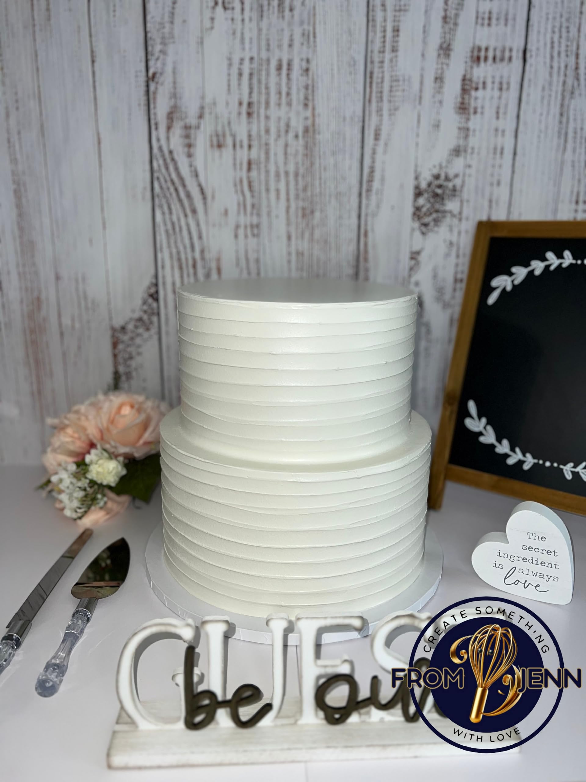 Event planner friendly faux cake display 2 tier