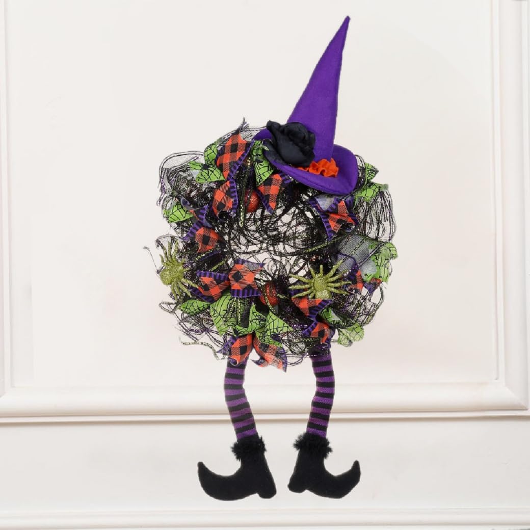 Halloween party decor wreath on door or wall