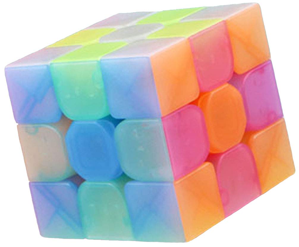 Frosted jelly surface cube detail no stickers