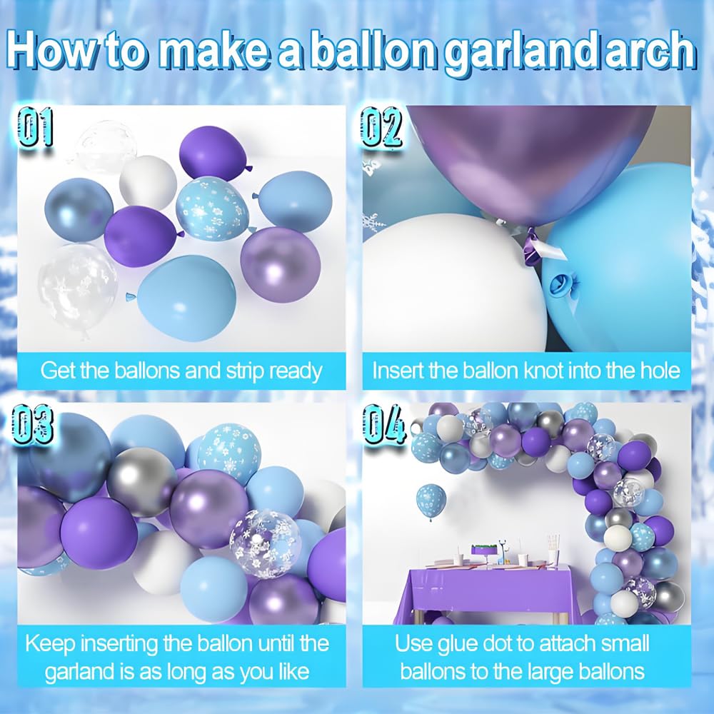 Balloon garland arch kit with arch strip and tying tool