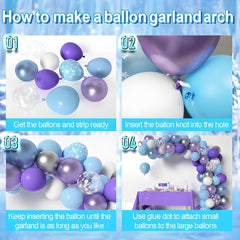 Balloon garland arch kit with arch strip and tying tool