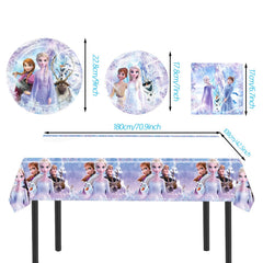 20 plates 7 inches from Frozen Birthday Party Supplies Set